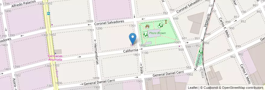 Mapa de ubicacion de Antigüedades, Boca en Arjantin, Ciudad Autónoma De Buenos Aires, Partido De Avellaneda, Comuna 4, Buenos Aires.