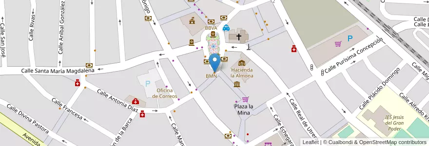 Mapa de ubicacion de Antiguo café en 스페인, Andalucía, Sevilla, Dos Hermanas.