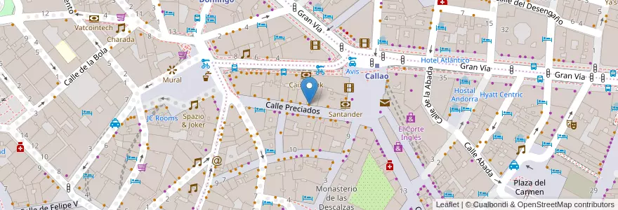 Mapa de ubicacion de Antoinette en Испания, Мадрид, Мадрид, Área Metropolitana De Madrid Y Corredor Del Henares, Мадрид.