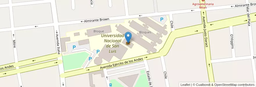 Mapa de ubicacion de Antonio Esteban Agüero en Arjantin, San Luis, Juan Martín De Pueyrredón, Municipio De San Luis, San Luis.