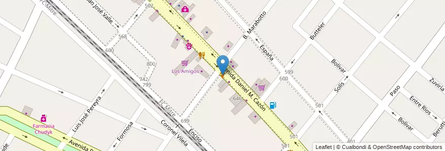 Mapa de ubicacion de Antonio Helados & Café en Argentine, Province De Buenos Aires, Partido De Tigre, Tigre.