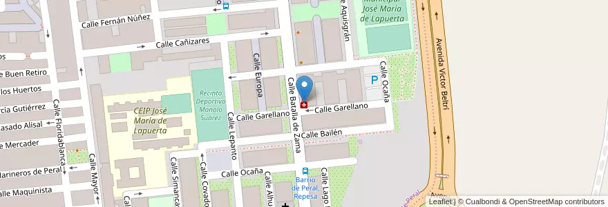 Mapa de ubicacion de Antonio José Moreno en 西班牙, Región De Murcia, Región De Murcia, Campo De Cartagena Y Mar Menor, Cartagena.