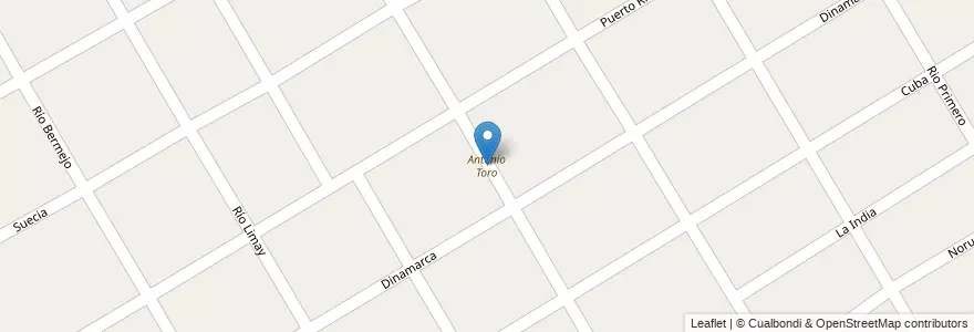 Mapa de ubicacion de Antonio Toro en الأرجنتين, بوينس آيرس, Partido Del Pilar, Presidente Derqui.