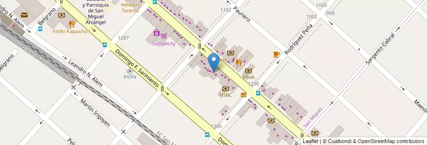 Mapa de ubicacion de Anton's en Argentina, Buenos Aires, Partido De San Miguel, San Miguel.