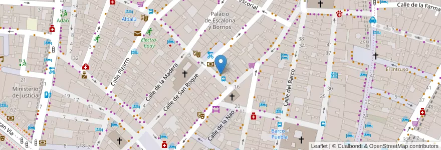 Mapa de ubicacion de Antorcha Café en إسبانيا, منطقة مدريد, منطقة مدريد, Área Metropolitana De Madrid Y Corredor Del Henares, مدريد.