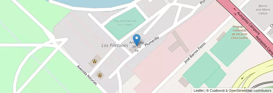Mapa de ubicacion de Antorcha de La Fe, Villa Soldati en Arjantin, Ciudad Autónoma De Buenos Aires, Buenos Aires, Comuna 8.