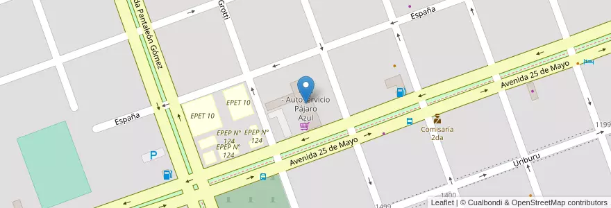 Mapa de ubicacion de APA - Autoservicio Pájaro Azul en 阿根廷, Formosa, Departamento Formosa, Municipio De Formosa, Formosa.