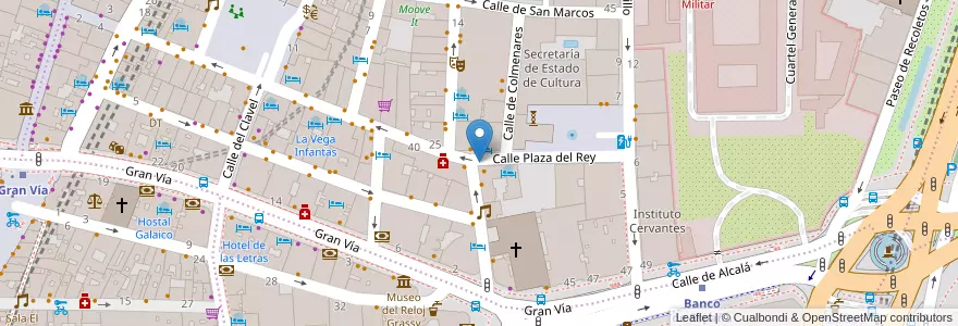 Mapa de ubicacion de Aparcabicis en Испания, Мадрид, Мадрид, Área Metropolitana De Madrid Y Corredor Del Henares, Мадрид.