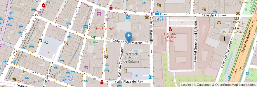 Mapa de ubicacion de Aparcabicis en Spanien, Autonome Gemeinschaft Madrid, Autonome Gemeinschaft Madrid, Área Metropolitana De Madrid Y Corredor Del Henares, Madrid.