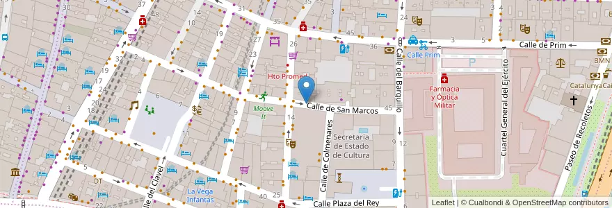 Mapa de ubicacion de Aparcabicis en España, Comunidad De Madrid, Comunidad De Madrid, Área Metropolitana De Madrid Y Corredor Del Henares, Madrid.
