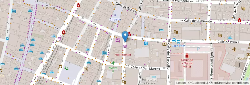 Mapa de ubicacion de Aparcabicis en Spain, Community Of Madrid, Community Of Madrid, Área Metropolitana De Madrid Y Corredor Del Henares, Madrid.