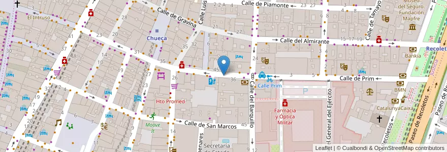 Mapa de ubicacion de Aparcabicis en Spain, Community Of Madrid, Community Of Madrid, Área Metropolitana De Madrid Y Corredor Del Henares, Madrid.