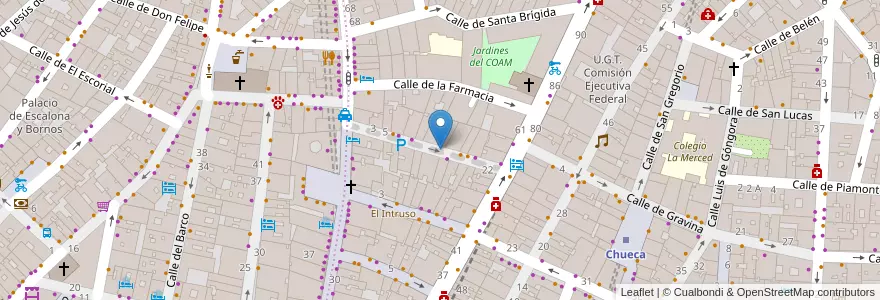 Mapa de ubicacion de Aparcabicis en Испания, Мадрид, Мадрид, Área Metropolitana De Madrid Y Corredor Del Henares, Мадрид.