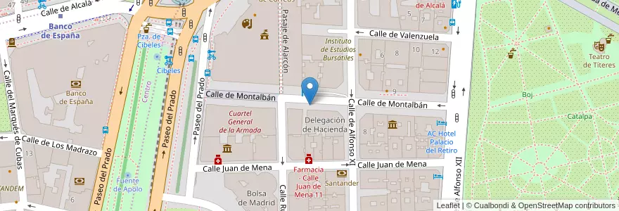 Mapa de ubicacion de Aparcabicis Agencia Estatal de Administración Tributaria en إسبانيا, منطقة مدريد, منطقة مدريد, Área Metropolitana De Madrid Y Corredor Del Henares, مدريد.