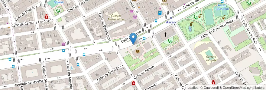 Mapa de ubicacion de Aparcabicis Biblioteca Pablo Neruda en Sepanyol, Comunidad De Madrid, Comunidad De Madrid, Área Metropolitana De Madrid Y Corredor Del Henares, Madrid.