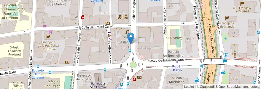 Mapa de ubicacion de Aparcabicis British Council en Испания, Мадрид, Мадрид, Área Metropolitana De Madrid Y Corredor Del Henares, Мадрид.