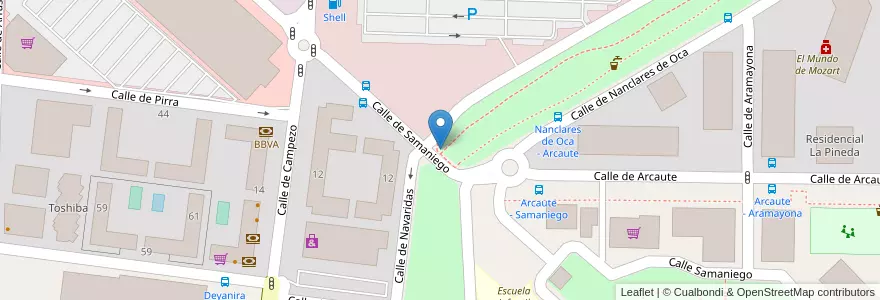 Mapa de ubicacion de Aparcabicis Carril bici en Испания, Мадрид, Мадрид, Área Metropolitana De Madrid Y Corredor Del Henares, Мадрид.