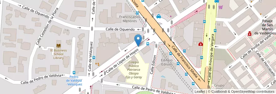 Mapa de ubicacion de Aparcabicis CEIP Patriarca Obispo Eijo Garay en إسبانيا, منطقة مدريد, منطقة مدريد, Área Metropolitana De Madrid Y Corredor Del Henares, مدريد.