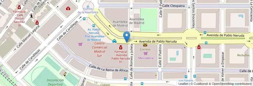 Mapa de ubicacion de Aparcabicis Centro Comercial Eroski en Spain, Community Of Madrid, Community Of Madrid, Área Metropolitana De Madrid Y Corredor Del Henares, Madrid.