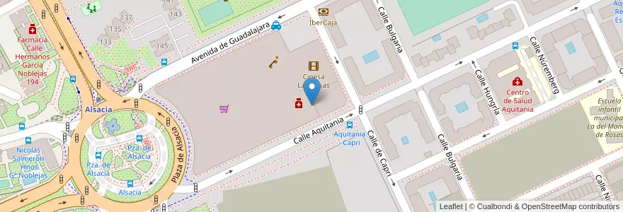Mapa de ubicacion de Aparcabicis Centro Comercial Las Rosas en Spagna, Comunidad De Madrid, Comunidad De Madrid, Área Metropolitana De Madrid Y Corredor Del Henares, Madrid.