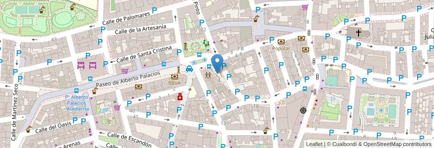 Mapa de ubicacion de Aparcabicis Centro Cultural Ágata en إسبانيا, منطقة مدريد, منطقة مدريد, Área Metropolitana De Madrid Y Corredor Del Henares, مدريد.
