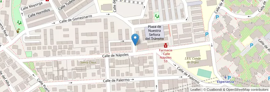 Mapa de ubicacion de Aparcabicis Centro Cultural Federico Chueca en اسپانیا, بخش خودمختار مادرید, بخش خودمختار مادرید, Área Metropolitana De Madrid Y Corredor Del Henares, مادرید.