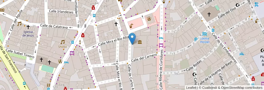 Mapa de ubicacion de Aparcabicis Centro Cultural La Corrala en إسبانيا, منطقة مدريد, منطقة مدريد, Área Metropolitana De Madrid Y Corredor Del Henares, مدريد.