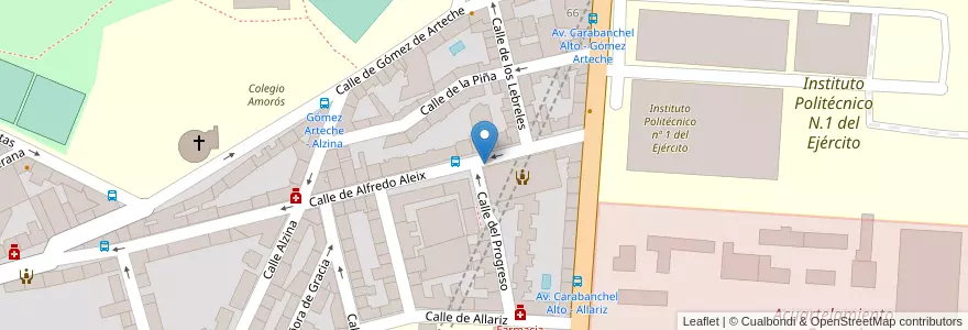 Mapa de ubicacion de Aparcabicis Centro de Mayores Francisco de Goya en Испания, Мадрид, Мадрид, Área Metropolitana De Madrid Y Corredor Del Henares, Мадрид.