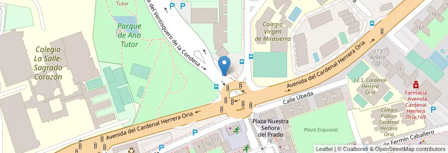 Mapa de ubicacion de Aparcabicis Centro Deportivo Municipal La Masó en Espagne, Communauté De Madrid, Communauté De Madrid, Área Metropolitana De Madrid Y Corredor Del Henares, Madrid.