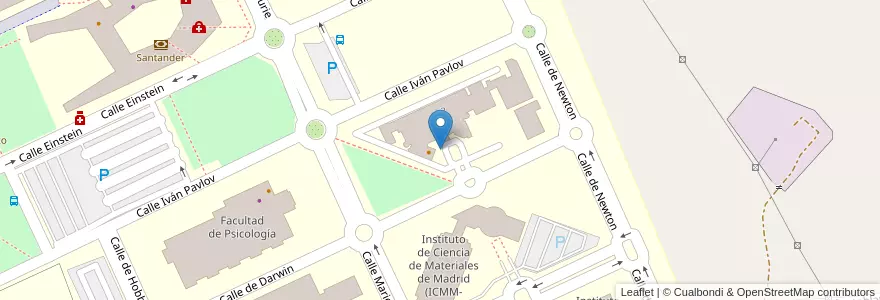 Mapa de ubicacion de Aparcabicis Centro Nacional de Biotecnología en Испания, Мадрид, Мадрид, Área Metropolitana De Madrid Y Corredor Del Henares, Мадрид.