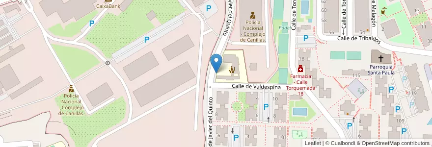 Mapa de ubicacion de Aparcabicis Centro Servicios Sociales en Sepanyol, Comunidad De Madrid, Comunidad De Madrid, Área Metropolitana De Madrid Y Corredor Del Henares, Madrid.