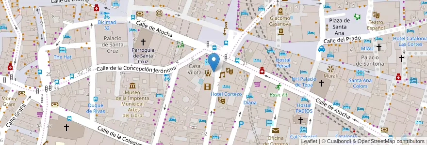 Mapa de ubicacion de Aparcabicis Cines Yelmo Ideal en إسبانيا, منطقة مدريد, منطقة مدريد, Área Metropolitana De Madrid Y Corredor Del Henares, مدريد.