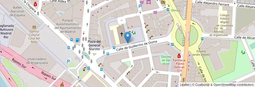 Mapa de ubicacion de Aparcabicis Colegio Beata María Ana de Jesús en Spagna, Comunidad De Madrid, Comunidad De Madrid, Área Metropolitana De Madrid Y Corredor Del Henares, Madrid.