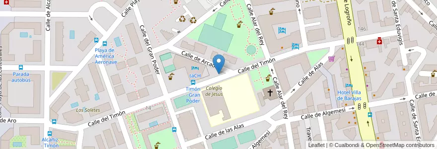 Mapa de ubicacion de Aparcabicis Colegio de Jesús en Spagna, Comunidad De Madrid, Comunidad De Madrid, Área Metropolitana De Madrid Y Corredor Del Henares, Madrid.