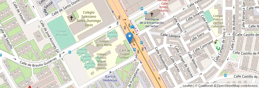 Mapa de ubicacion de Aparcabicis Colegio Jesús María en İspanya, Comunidad De Madrid, Comunidad De Madrid, Área Metropolitana De Madrid Y Corredor Del Henares, Madrid.