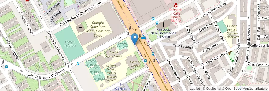 Mapa de ubicacion de Aparcabicis Colegio Jesús María en Испания, Мадрид, Мадрид, Área Metropolitana De Madrid Y Corredor Del Henares, Мадрид.