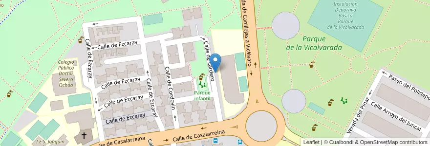 Mapa de ubicacion de Aparcabicis Colegio La Presentación de Nuestra Señora en İspanya, Comunidad De Madrid, Comunidad De Madrid, Área Metropolitana De Madrid Y Corredor Del Henares, Madrid.