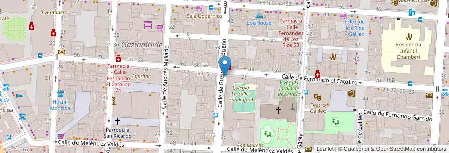 Mapa de ubicacion de Aparcabicis Colegio Lasalle-San Rafael en إسبانيا, منطقة مدريد, منطقة مدريد, Área Metropolitana De Madrid Y Corredor Del Henares, مدريد.