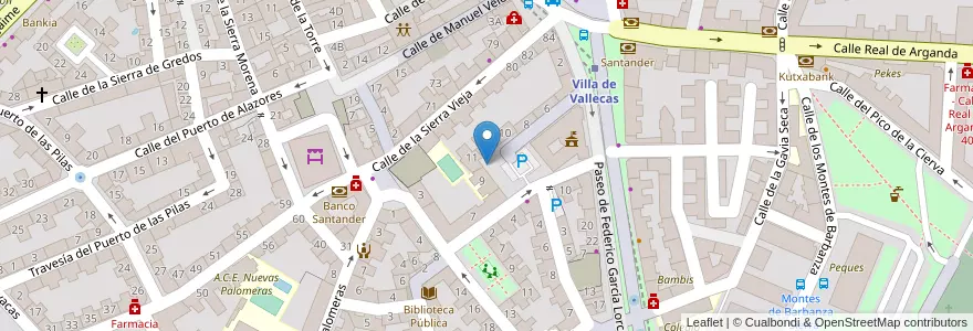 Mapa de ubicacion de Aparcabicis Colegio Liceo Versalles en Испания, Мадрид, Мадрид, Área Metropolitana De Madrid Y Corredor Del Henares, Мадрид.