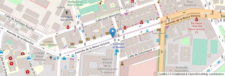 Mapa de ubicacion de Aparcabicis Colegio Nuestra Señora del Buen Consejo en スペイン, マドリード州, Comunidad De Madrid, Área Metropolitana De Madrid Y Corredor Del Henares, Madrid.