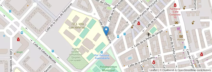 Mapa de ubicacion de Aparcabicis Colegio Público El Quijote en Espagne, Communauté De Madrid, Communauté De Madrid, Área Metropolitana De Madrid Y Corredor Del Henares, Madrid.