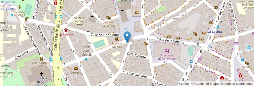 Mapa de ubicacion de Aparcabicis Colegio Público Ntra. Sra. de la Paloma en Sepanyol, Comunidad De Madrid, Comunidad De Madrid, Área Metropolitana De Madrid Y Corredor Del Henares, Madrid.