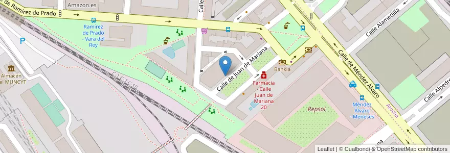 Mapa de ubicacion de Aparcabicis Comunidad propietarios en Испания, Мадрид, Мадрид, Área Metropolitana De Madrid Y Corredor Del Henares, Мадрид.