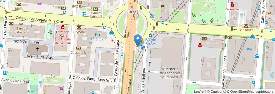 Mapa de ubicacion de Aparcabicis Ejes principales del Plan Director en Spagna, Comunidad De Madrid, Comunidad De Madrid, Área Metropolitana De Madrid Y Corredor Del Henares, Madrid.