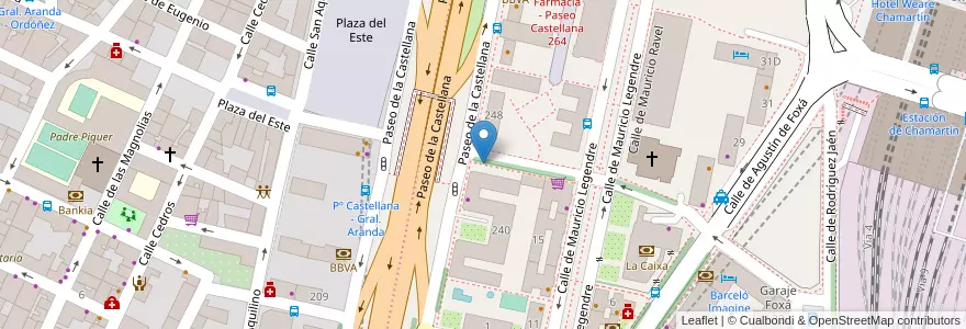 Mapa de ubicacion de Aparcabicis Ejes principales del Plan Director en Spanje, Comunidad De Madrid, Comunidad De Madrid, Área Metropolitana De Madrid Y Corredor Del Henares, Madrid.