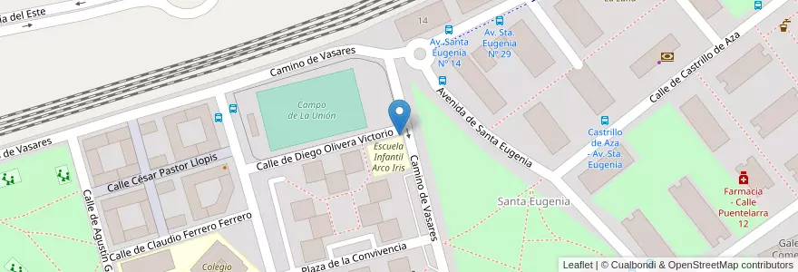 Mapa de ubicacion de Aparcabicis Escuela Infantil Arco Iris en 스페인, Comunidad De Madrid, Comunidad De Madrid, Área Metropolitana De Madrid Y Corredor Del Henares, 마드리드.
