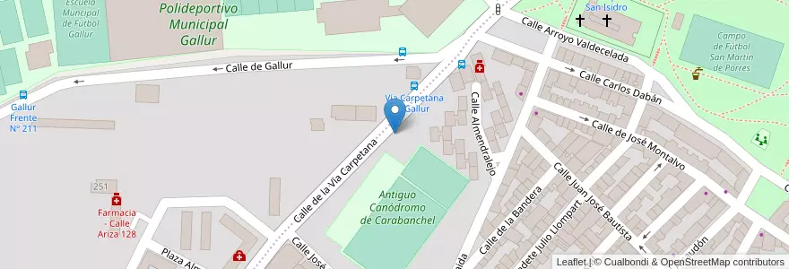 Mapa de ubicacion de Aparcabicis Estadio Puerta Bonita en Spain, Community Of Madrid, Community Of Madrid, Área Metropolitana De Madrid Y Corredor Del Henares, Madrid.