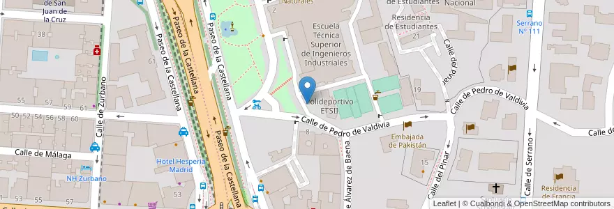 Mapa de ubicacion de Aparcabicis ETSI Industriales en España, Comunidad De Madrid, Comunidad De Madrid, Área Metropolitana De Madrid Y Corredor Del Henares, Madrid.