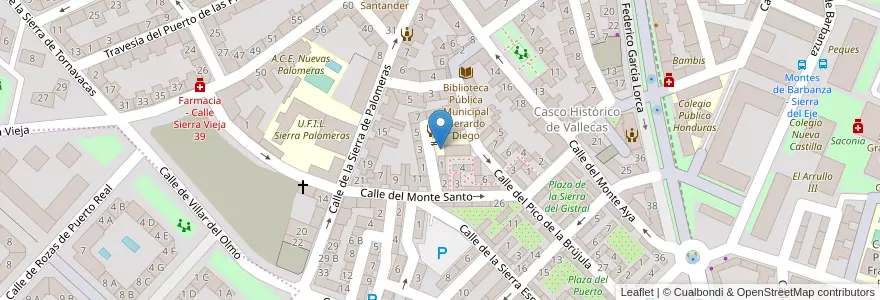 Mapa de ubicacion de Aparcabicis FP Asociación Norte Joven en Sepanyol, Comunidad De Madrid, Comunidad De Madrid, Área Metropolitana De Madrid Y Corredor Del Henares, Madrid.