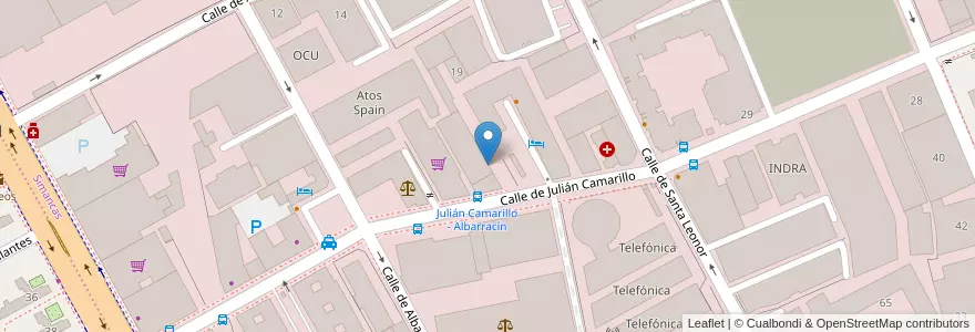 Mapa de ubicacion de Aparcabicis Hotel Barceló Torre Arias en إسبانيا, منطقة مدريد, منطقة مدريد, Área Metropolitana De Madrid Y Corredor Del Henares, مدريد.